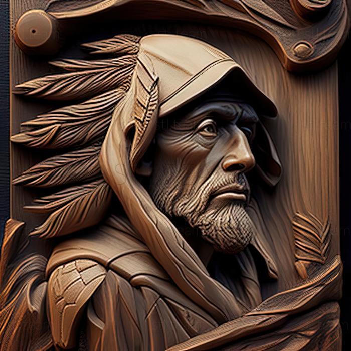 3D model Arnold Friberg American artist (STL)